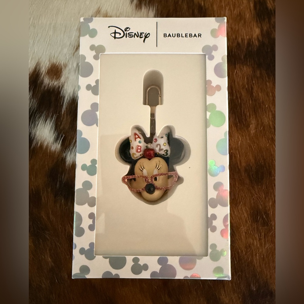 Auth Disney Pixar Licensed Official Minnie Teacher Education Baublebar Key Chain